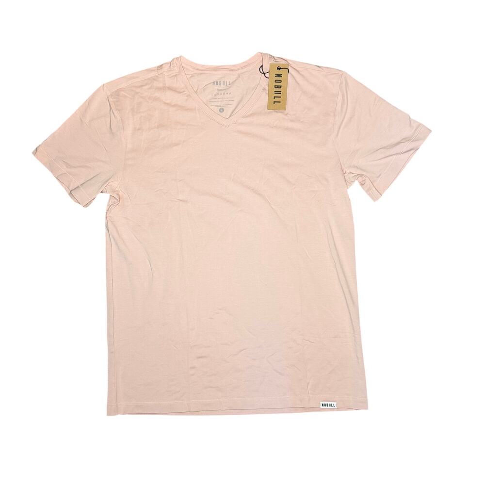 NWT NOBULL Men's V-Neck Tee Rose Size L